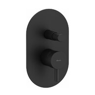 Baterie Ravak Espirit ES 061.00 sprchová podomítková 2-cestná, s tělesem, černá mat, X070284