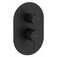 Baterie Ravak Espirit ES 065.00 RB E podomítková 2-cestná, bez tělesa, černá mat, X070288