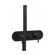 Sprchová souprava Ravak Espirit podomítková 3-cestná, bez tělesa, černá mat, X070282