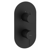 Baterie Ravak Espirit ES 068.00 RB F podomítková 3-cestná, bez tělesa, černá mat, X070283