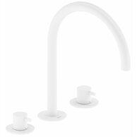 Baterie Ravak Espirit ES 018.00 umyvadlová, stojánková 3-otvorová 270 mm, bez výpusti, bílá mat, X070238