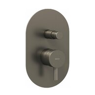 Baterie Ravak Espirit ES 061.00 sprchová podomítková 2-cestná, s tělesem, grafit, X070321