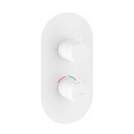 Baterie Ravak Espirit ES 063.00 podomítková, termostatická 2-cestná, bez tělesa, bílá mat, X070249