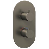 Baterie Ravak Espirit ES 063.00 podomítková, termostatická 2-cestná, bez tělesa, grafit, X070323