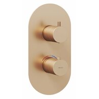 Baterie Ravak Espirit ES 063.00 podomítková, termostatická 2-cestná, bez tělesa, růžové zlato, X070360