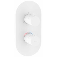 Baterie Ravak Espirit ES 067.00 podomítková, termostatická 3-cestná, bez tělesa, bílá mat, X070252