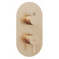 Baterie Ravak Espirit ES 068.00 RB F podomítková 3-cestná, bez tělesa, růžové zlato, X070357