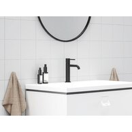 Baterie Ravak Espirit ES 012.00 umyvadlová, stojánková 190 mm s funkcí BeCool, bez výpusti, černá mat, X070396