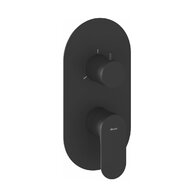 Baterie Ravak Eleganta EL 068.00 RB F podomítková 3-cestná, bez tělesa, černá mat, X070297