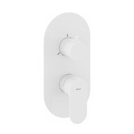 Baterie Ravak Eleganta EL 068.00 RB F podomítková 3-cestná, bez tělesa, bílá mat, X070260