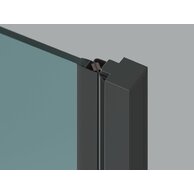 Nastavovací profil Ravak Cool! CONPS ke sprchovým dveřím, černá, XE70000300