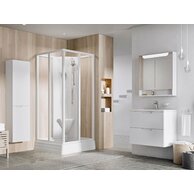 Sprchový box Ravak Supernova ASBRV2 90x90 čtyřdílný rohový, bílá/transparent, 82677112Z1