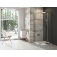 Sprchový kout Ravak Blix BLCP4 R550 80x80 čtyřdílný čtvrtkruhový, lesk/transparent, 3B240C00Z1B