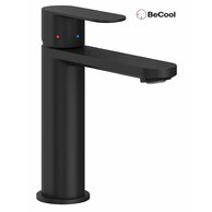 Baterie Ravak Chrome II umyvadlová, stojánková 175 mm s funkcí BeCool, bez výpusti, černá, X070460