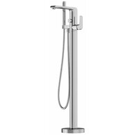 Baterie Ravak Flat vanová do podlahy, bez tělesa, se sprchovým setem, chrom, X070440