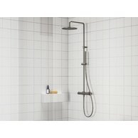 Sprchová souprava Ravak Espirit ES 091.00 posuvná s termostatickou baterií, se sprchovým setem, grafit, X070497