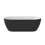 Vana Ravak Freedom O Tec 170x77 oválná akrylátová volně stojící, černá/bílá, krytka odtoku černáC, CD51700000