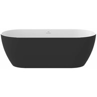 Vana Ravak Freedom O Tec 170x77 oválná akrylátová volně stojící, černá/bílá, krytka odtoku černáC, CD51700000