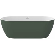 Vana Ravak Freedom O Tec 170x77 oválná akrylátová volně stojící, grey green/bílá, krytka odtoku bílá, CD11200000