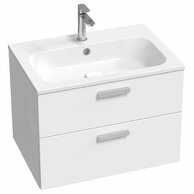 Skříňka pod umyvadlo Ravak SD Chrome II 70, bílá madla, chrom, X000001773