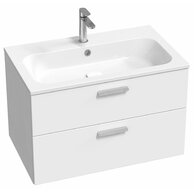 Skříňka pod umyvadlo Ravak SD Chrome II 80, bílá madla, chrom, X000001774