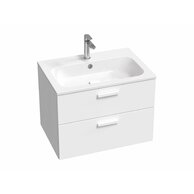 Skříňka pod umyvadlo Ravak SD Chrome II 70, bílá madla, bílá, X000001777