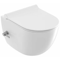 WC Ravak Uni Chrome RimOff s bidetovou tryskou závěsné, bílá, X01912