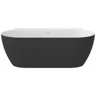 Vana Ravak Freedom Wall II Tec 170x87 oválná akrylátová volně stojící, černá/bílá, krytka odtoku černá, CC71700000