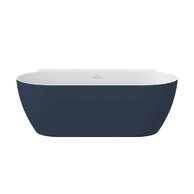 Vana Ravak Freedom Wall II Tec 170x87 oválná akrylátová volně stojící, deepsea blue/bílá, krytka odtoku bílá, CC71400000