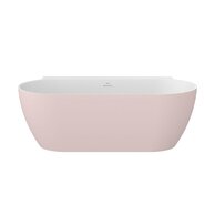 Vana Ravak Freedom Wall II Tec 170x87 oválná akrylátová volně stojící, alabaster pink/bílá, krytka odtoku bílá, CC71600000