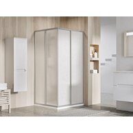 Sprchový kout Ravak Supernova SRV2+SRV2 80x80x195 rohový, satin/pearl, 14V40UO211S