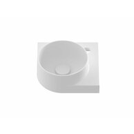 Umývátko Yard 28 C rohové tenkosteněnné na konzoli, s otvorem na baterii, bez přepadu, bílá mat, XJX0E228001