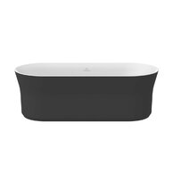 Vana Ravak Ypsilon 180x80 oválná akrylátová volně stojící, černá/bílá, krytka odtoku černá, XC00100058