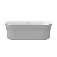 Vana Ravak Ypsilon 180x80 oválná akrylátová volně stojící, smoke grey/bílá, krytka odtoku bílá, XC00100078