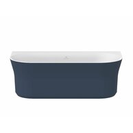 Vana Ravak Ypsilon Wall 178x86 oválná akrylátová volně stojící, deepsea blue/bílá, krytka odtoku bílá, XC00100070