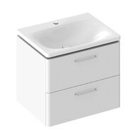 Nábytkový set Ravak SD Balance II, skříňka 60 pod umyvadlo bílá, madla chrom, umyvadlo Balance 60 nábytkové bílé