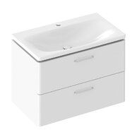 Nábytkový set Ravak SD Balance II, skříňka 80 pod umyvadlo bílá, madla chrom, umyvadlo Balance 80 nábytkové bílé