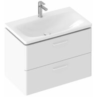 Skříňka pod umyvadlo Balance II 80, bílá / madlo bílé