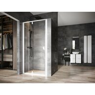 Sprchový kout Ravak Nexty NDOP2/NPSS 100x80 rohový, bílá matná/transparent