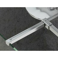 Spojovací koncovka Ravak Walk-In W set uni spoj T, lesk, GWD01000C001