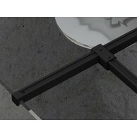 Spojovací koncovka Ravak Walk-In W set uni spoj T, černá, GWD010003025