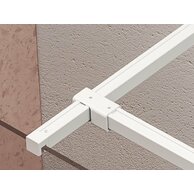 Spojovací koncovka Ravak Walk-In W set uni spoj T, bílá mat, GWD01000E008