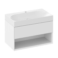 Nábytkový set Ravak Lite, skříňka 80 pod umyvadlo bílá, umyvadlo Lite 80 nábytkové bílé