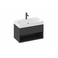 Skříňka pod umyvadlo Ravak SD Lite 80, černá mat, X000001862