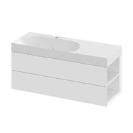 Nábytkový set Ravak Lite, skříňka 120 pod umyvadlo bílá, pravá, umyvadlo Lite 120 nábytkové bílé