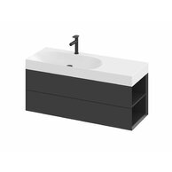 Skříňka pod umyvadlo Ravak SD Lite 120, černá mat, pravá, X000001892