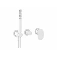 Baterie Ravak Spring SG 065.00 SET podomítková, celotělová, 2cestná, se sprchovým setem, bílá mat, X070575