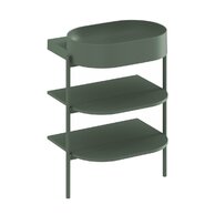 Nábytkový set Ravak Yard, policový nábytek 60 pod umyvadlo grey green, umyvadlo Yard 60 na desku kulaté grey green