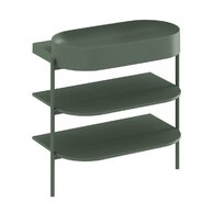 Nábytkový set Ravak Yard, policový nábytek 80 pod umyvadlo grey green, umyvadlo Yard 80 na desku kulaté grey green