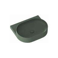 Umyvadlo Ravak Yard 60 keramické tenkostěnné, na konzoli nebo konstrukci Yard, s otvorem pro baterii, grey green, XJX08260000